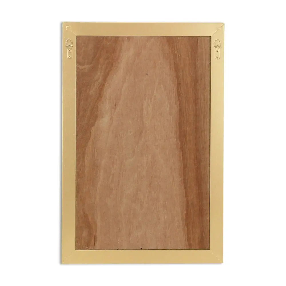 21" X 14" Gold And Black Flower Bouquet Wood Framed Art HomeRoots