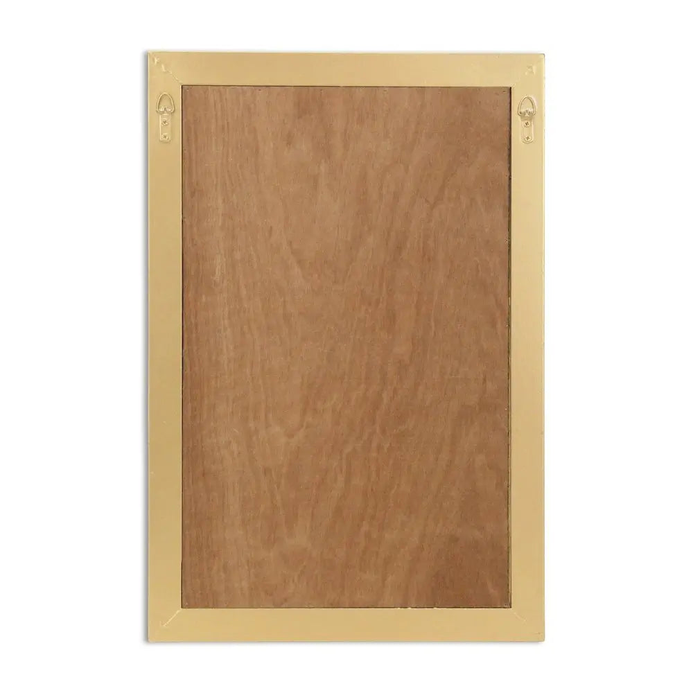 21" X 14" Gold And Black Flower Bouquet Wood Framed Art HomeRoots