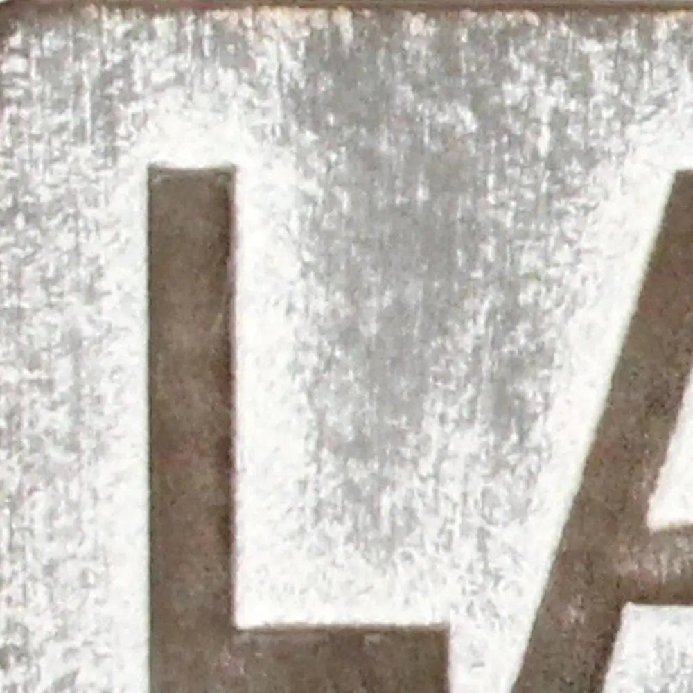 7" X 36" Gray Lake House Galvanized Metal Wall Decor HomeRoots