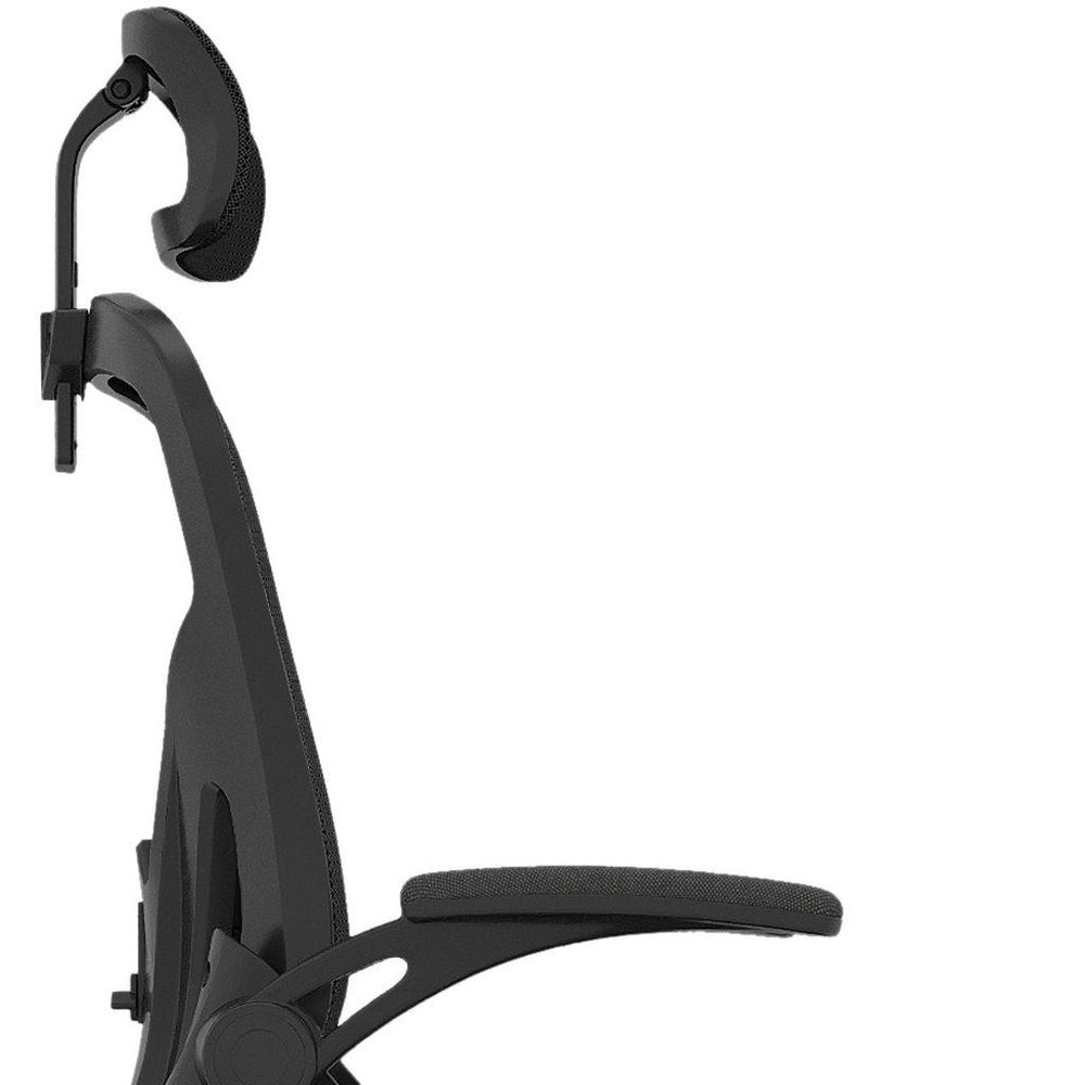 Black Adjustable Height Swivel Rolling Office Chair - NOVA HOME FURNITURE