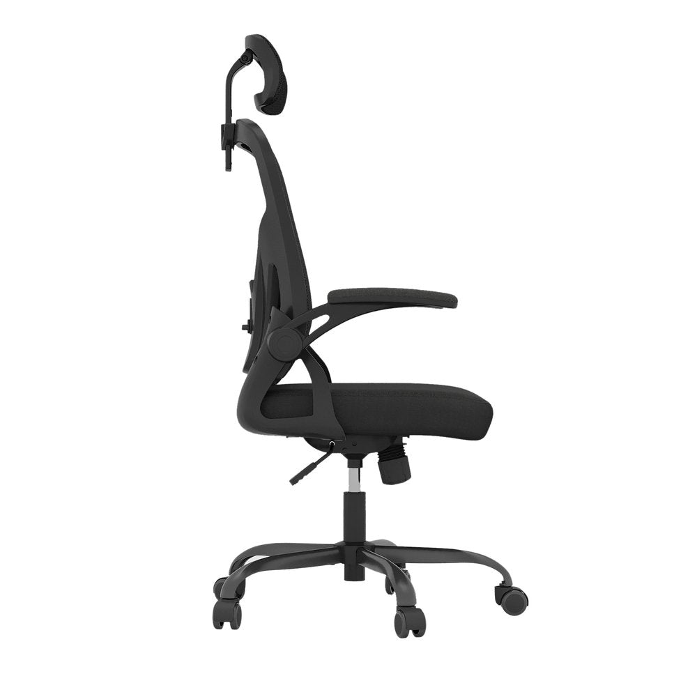 Black Adjustable Height Swivel Rolling Office Chair - NOVA HOME FURNITURE