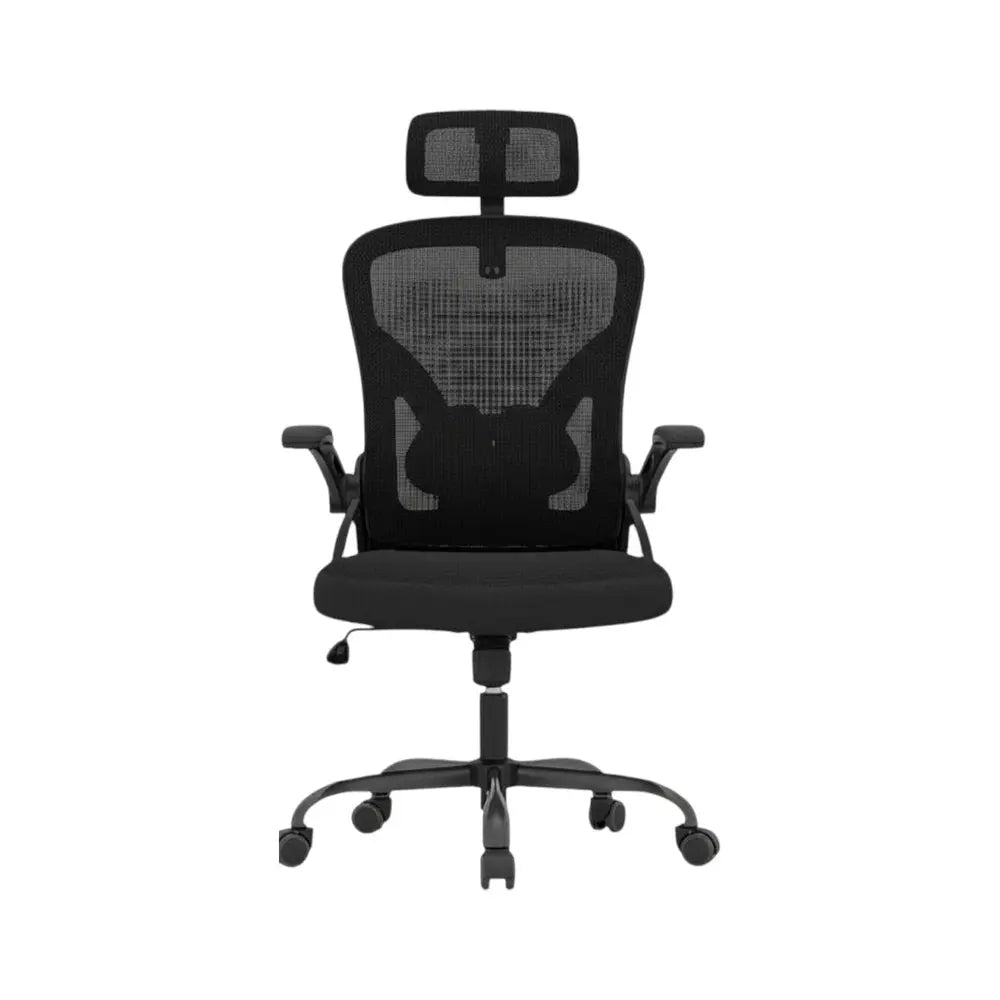 Black Adjustable Height Swivel Rolling Office Chair - NOVA HOME FURNITURE