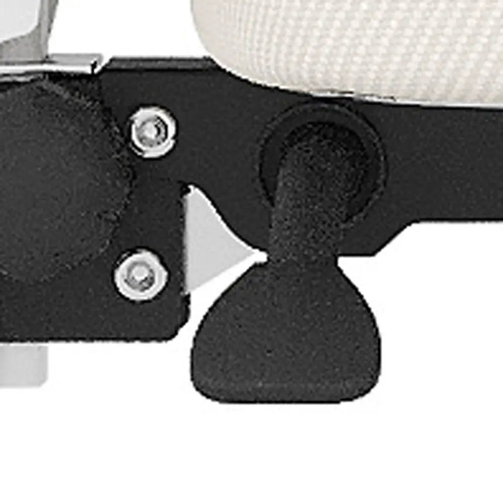 White and Black Adjustable Height Swivel Rolling Office Chair - NOVA HOME FURNITURE