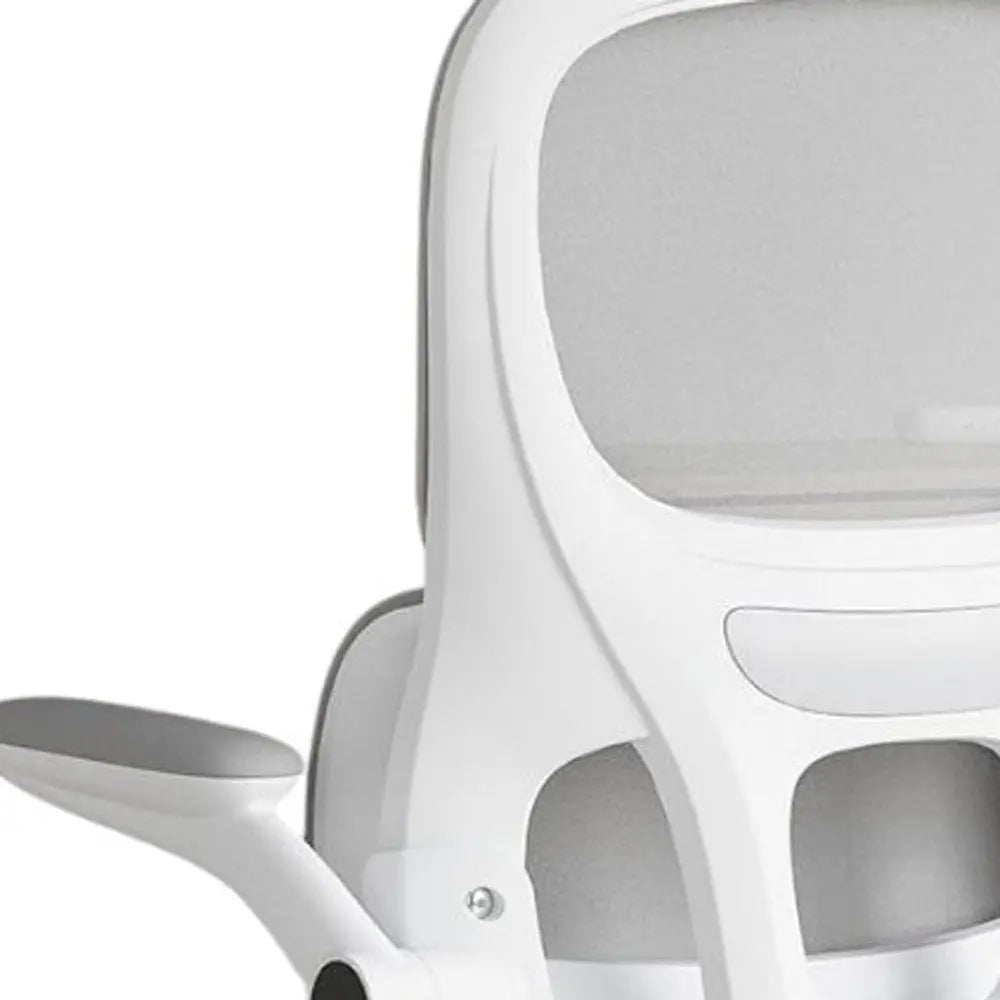 White Adjustable Height Swivel Rolling Gaming Chair - NOVA HOME FURNITURE