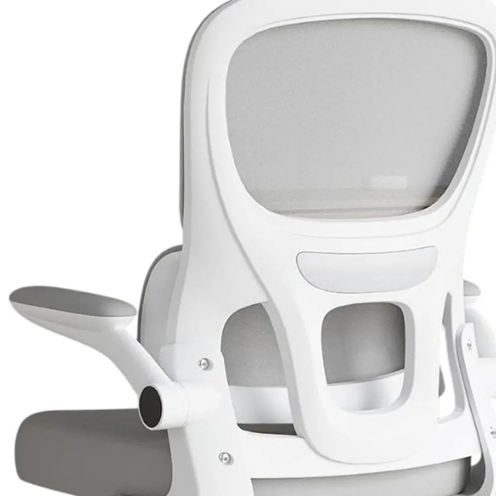 White Adjustable Height Swivel Rolling Gaming Chair - NOVA HOME FURNITURE