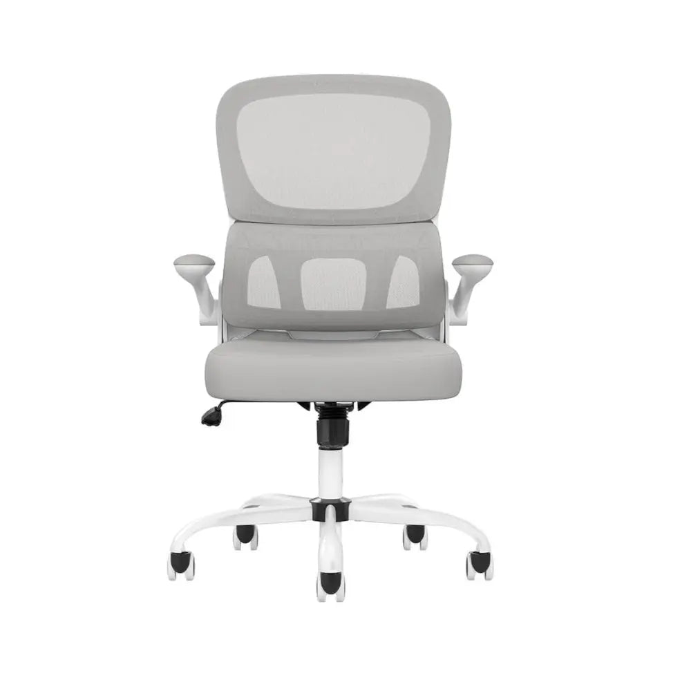 White Adjustable Height Swivel Rolling Gaming Chair - NOVA HOME FURNITURE