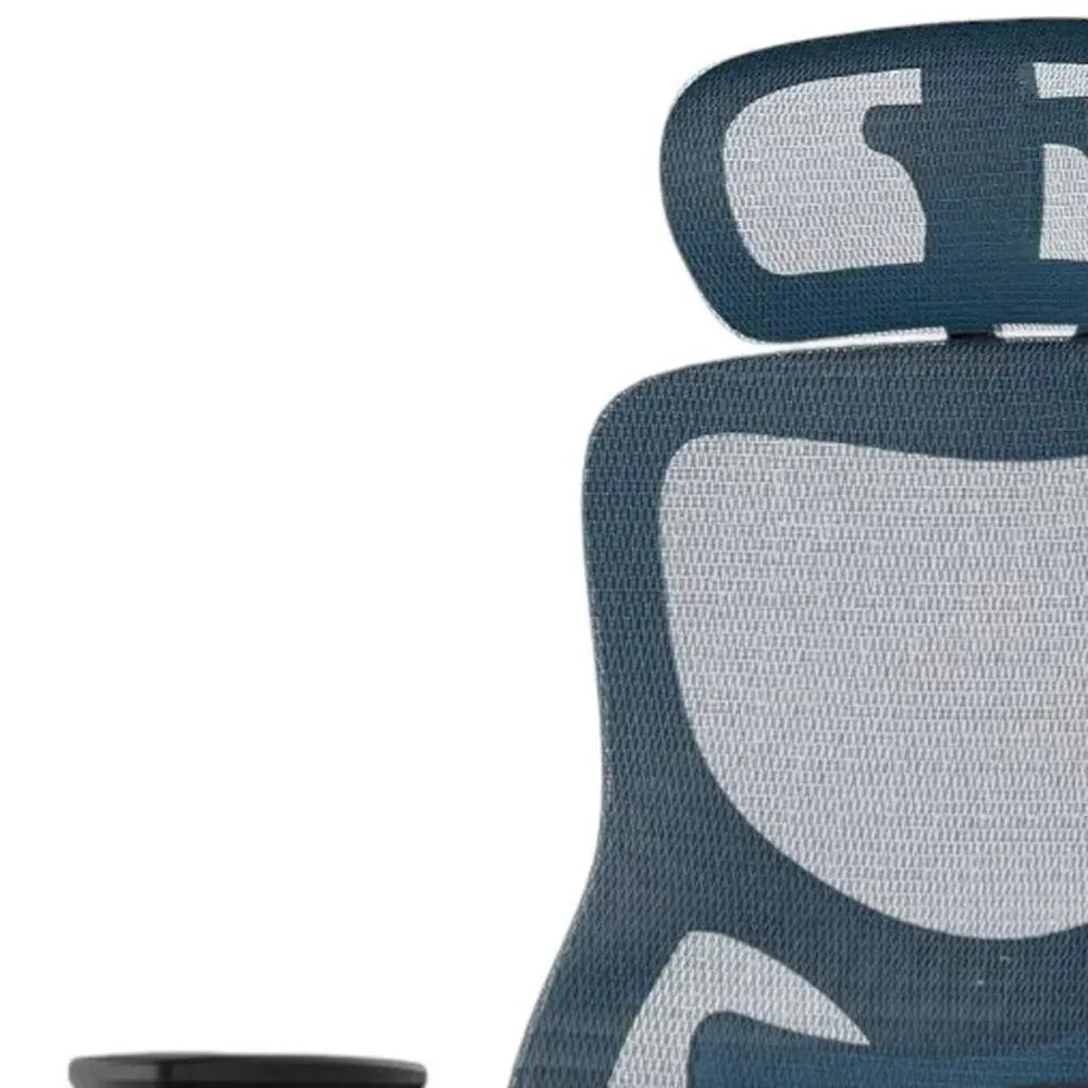 Black and Silver Adjustable Height Swivel Rolling Office Chair - NOVA HOME FURNITURE