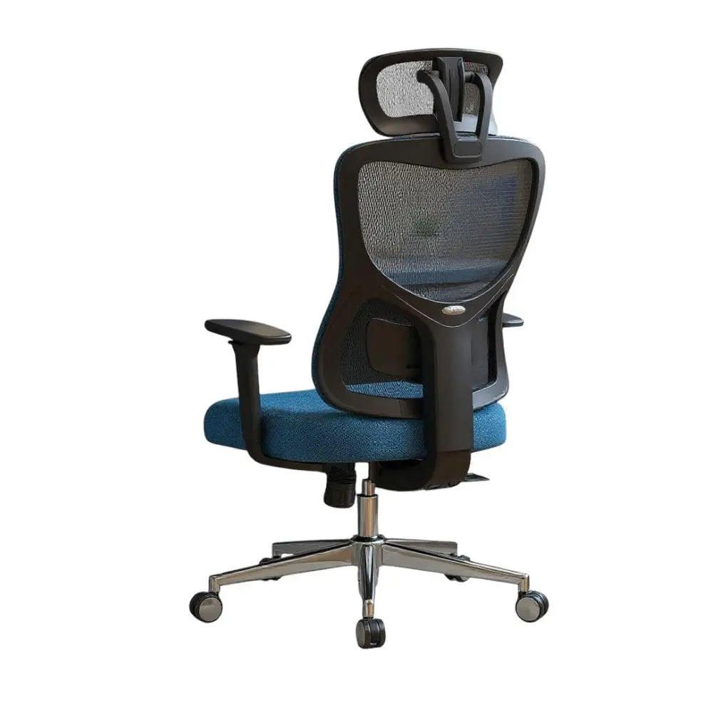 Black and Silver Adjustable Height Swivel Rolling Office Chair - NOVA HOME FURNITURE