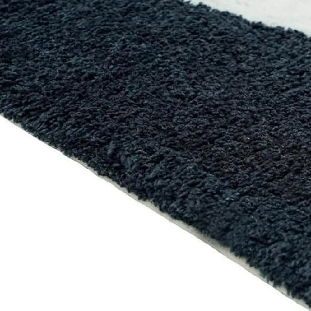 32" White Black And Pink Cotton Cow Youthful Bath Rug HomeRoots