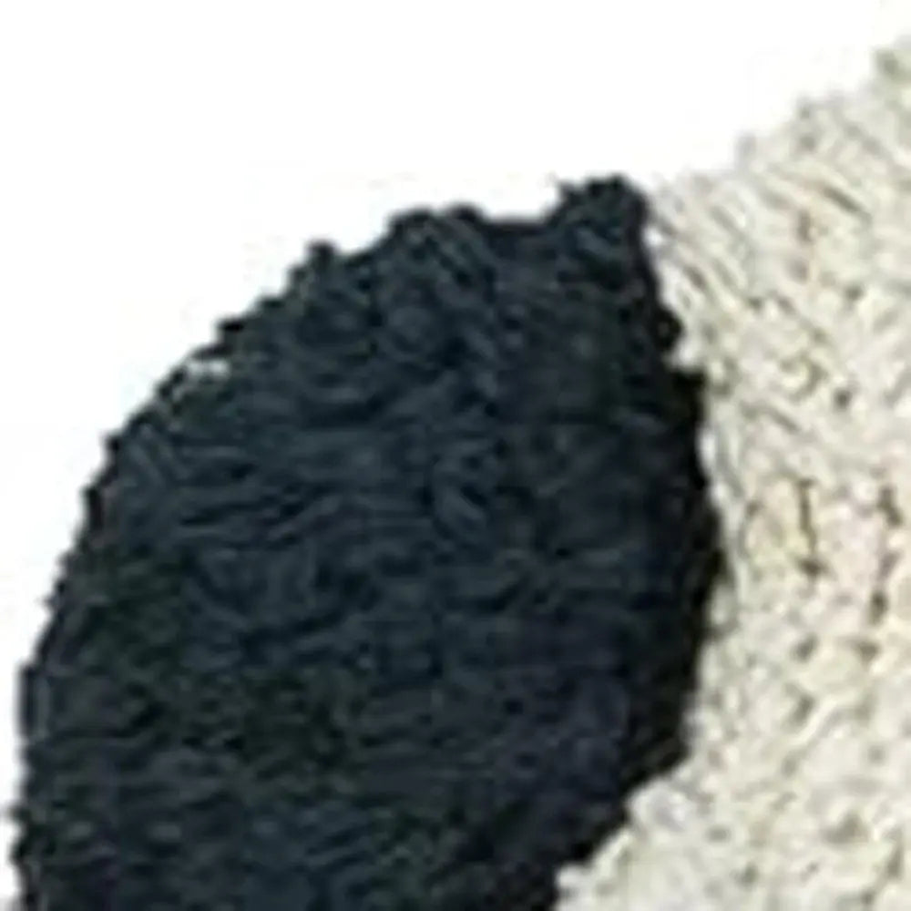 32" White Blue And Pink Cotton Hedgehog Floral Print Bath Rug HomeRoots