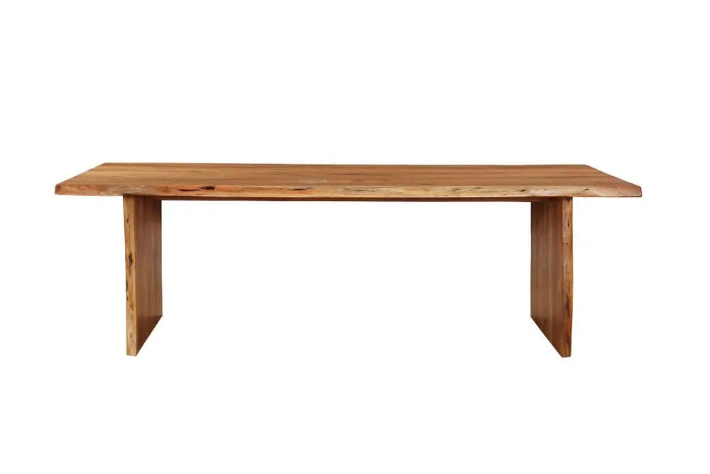 Nine Piece Brown Solid Wood Dining Set with Eight Chairs - NOVA HOME FURNITURE