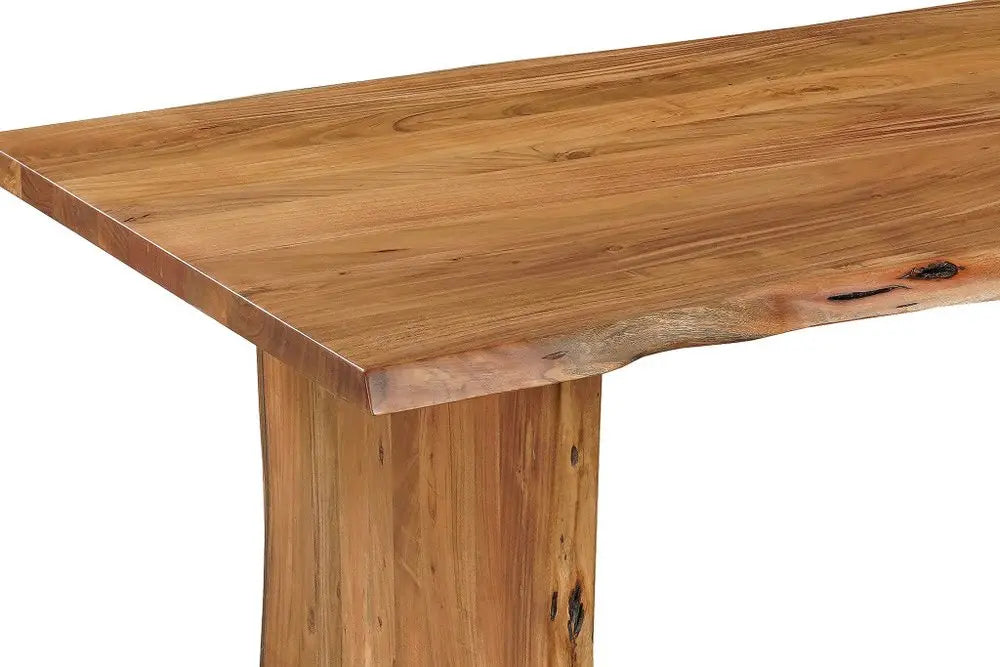 Nine Piece Brown Solid Wood Dining Set with Eight Chairs - NOVA HOME FURNITURE