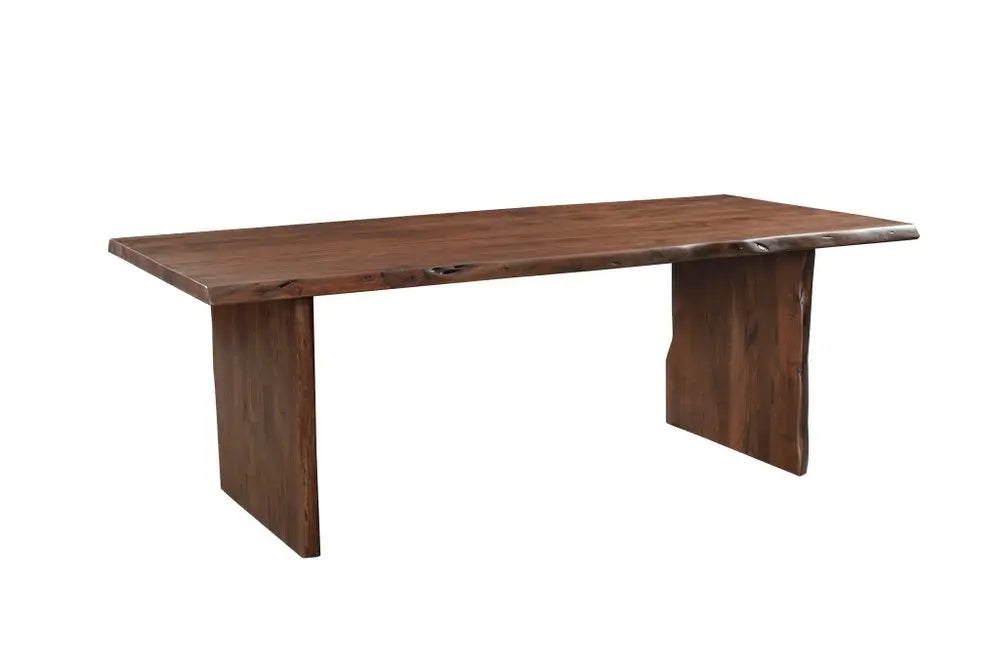 Nine Piece Brown Solid Wood Dining Set with Eight Chairs - NOVA HOME FURNITURE