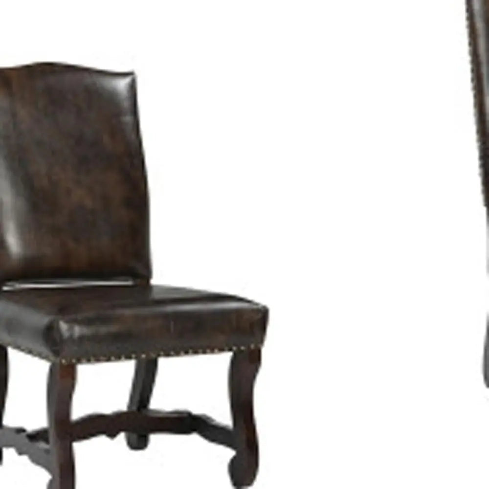 11 Piece Brown Solid Wood Dining Set with 10 - NOVA HOME FURNITURE