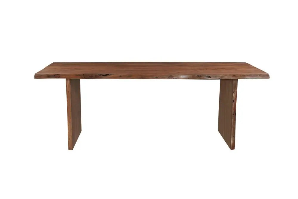 11 Piece Brown Solid Wood Dining Set with 10 - NOVA HOME FURNITURE