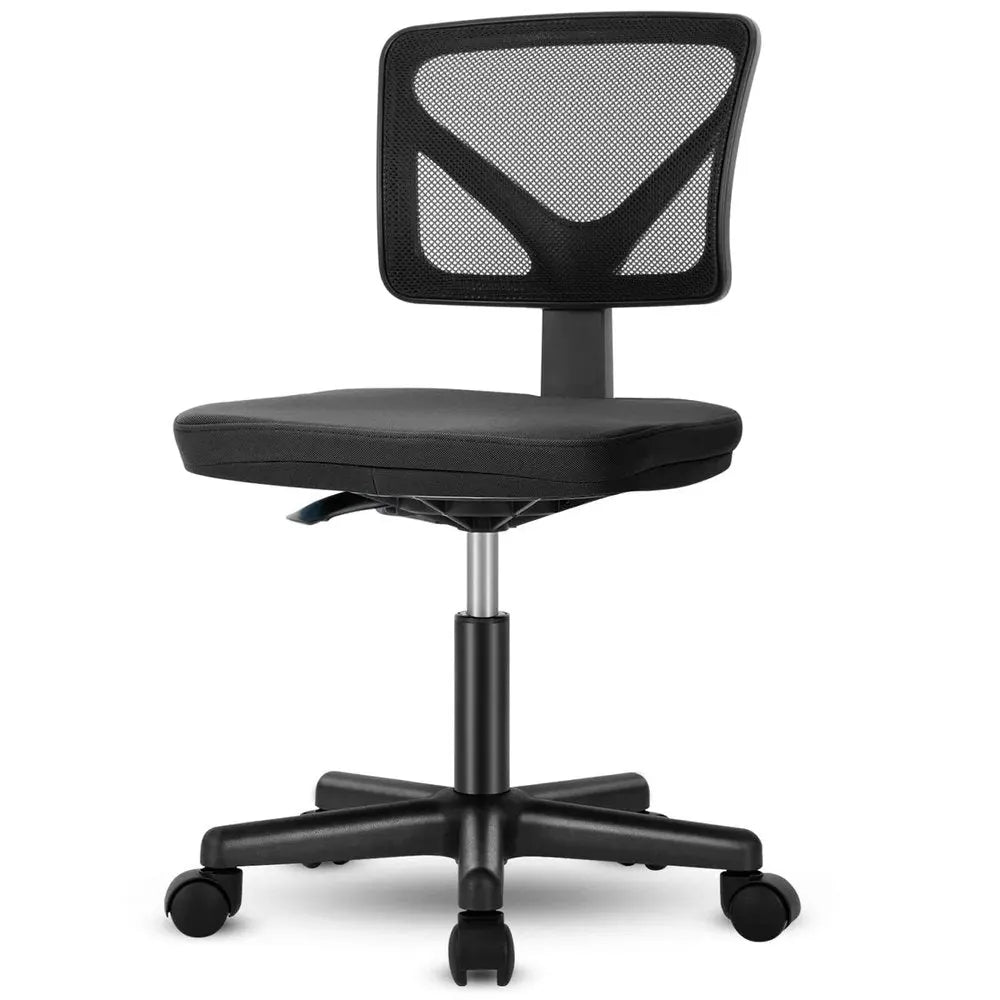 Black Adjustable Height Swivel Rolling Office Chair - NOVA HOME FURNITURE
