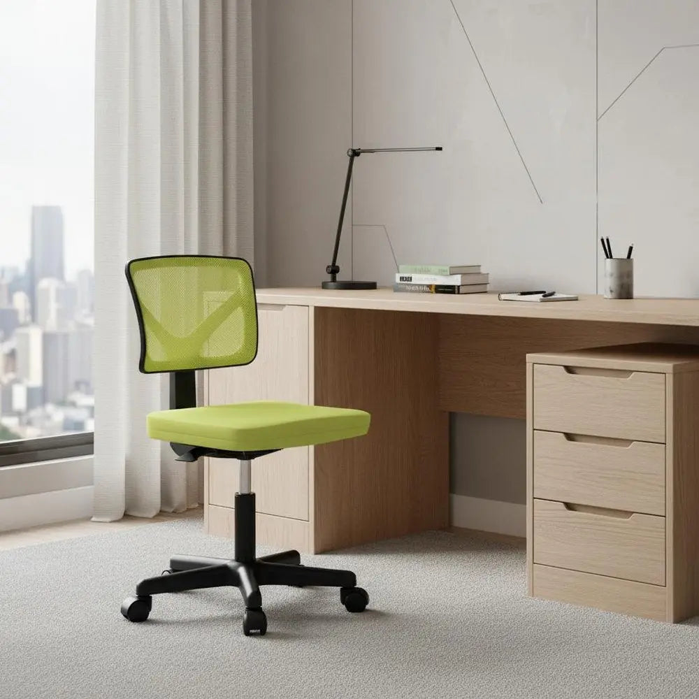 Black and Yellow Adjustable Height Swivel Rolling Office Chair - NOVA HOME FURNITURE