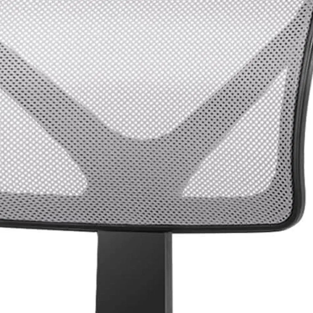 Black and Gray Adjustable Height Swivel Rolling Office Chair - NOVA HOME FURNITURE