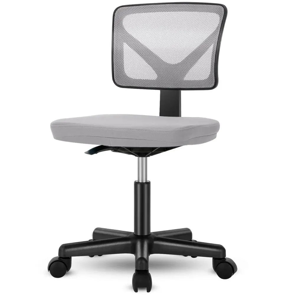 Black and Gray Adjustable Height Swivel Rolling Office Chair - NOVA HOME FURNITURE
