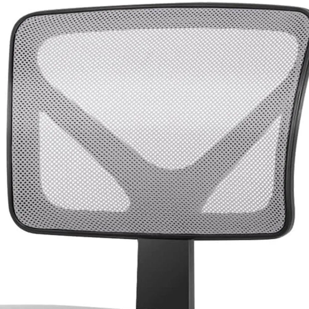 Black and Gray Adjustable Height Swivel Rolling Office Chair - NOVA HOME FURNITURE