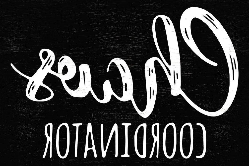 12" X 12" Black And White Chaos Coordinator Wood Wall Decor HomeRoots