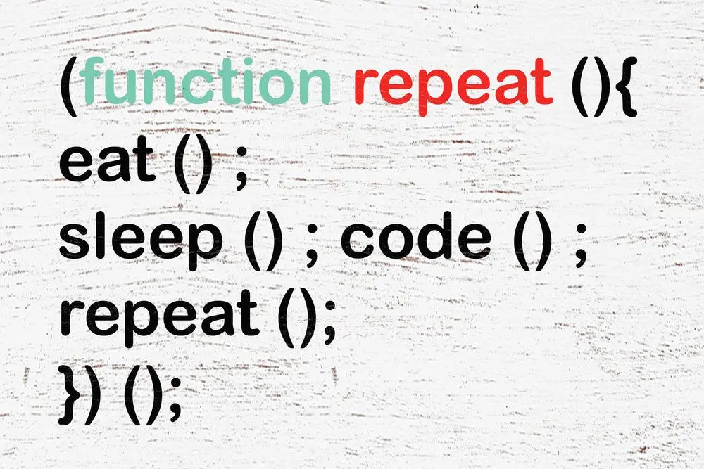 12" X 12" White Black And Green Eat Sleep Code Repeat Wood Wall Decor HomeRoots