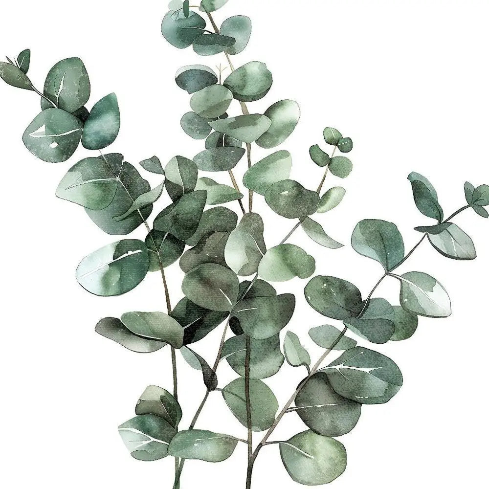 12" X 12" White And Green Floral Canvas Square Hanging Wall Decor HomeRoots