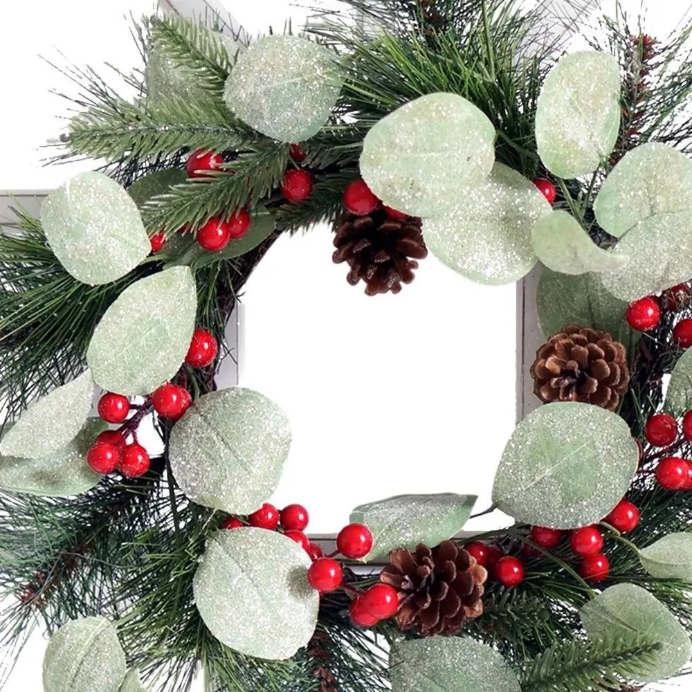 26" X 18" White Green And Red Floral Wood Hanging Wall Decor HomeRoots