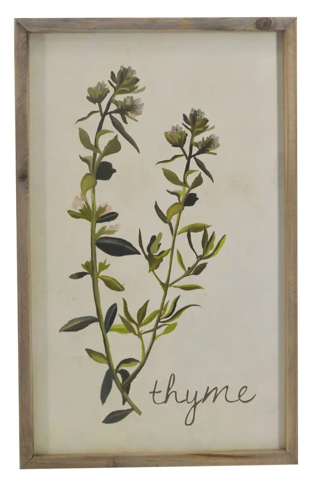 19" X 12" Green And White Floral Wood Wall Decor HomeRoots