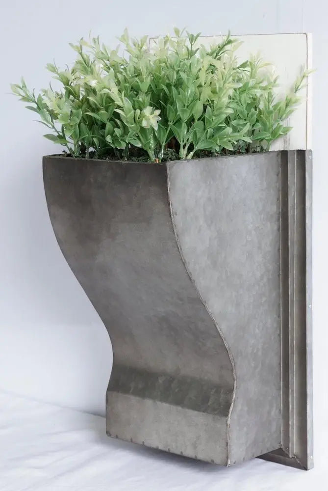 19" X 8" Silver And Green Wood Hanging Wall Decor HomeRoots