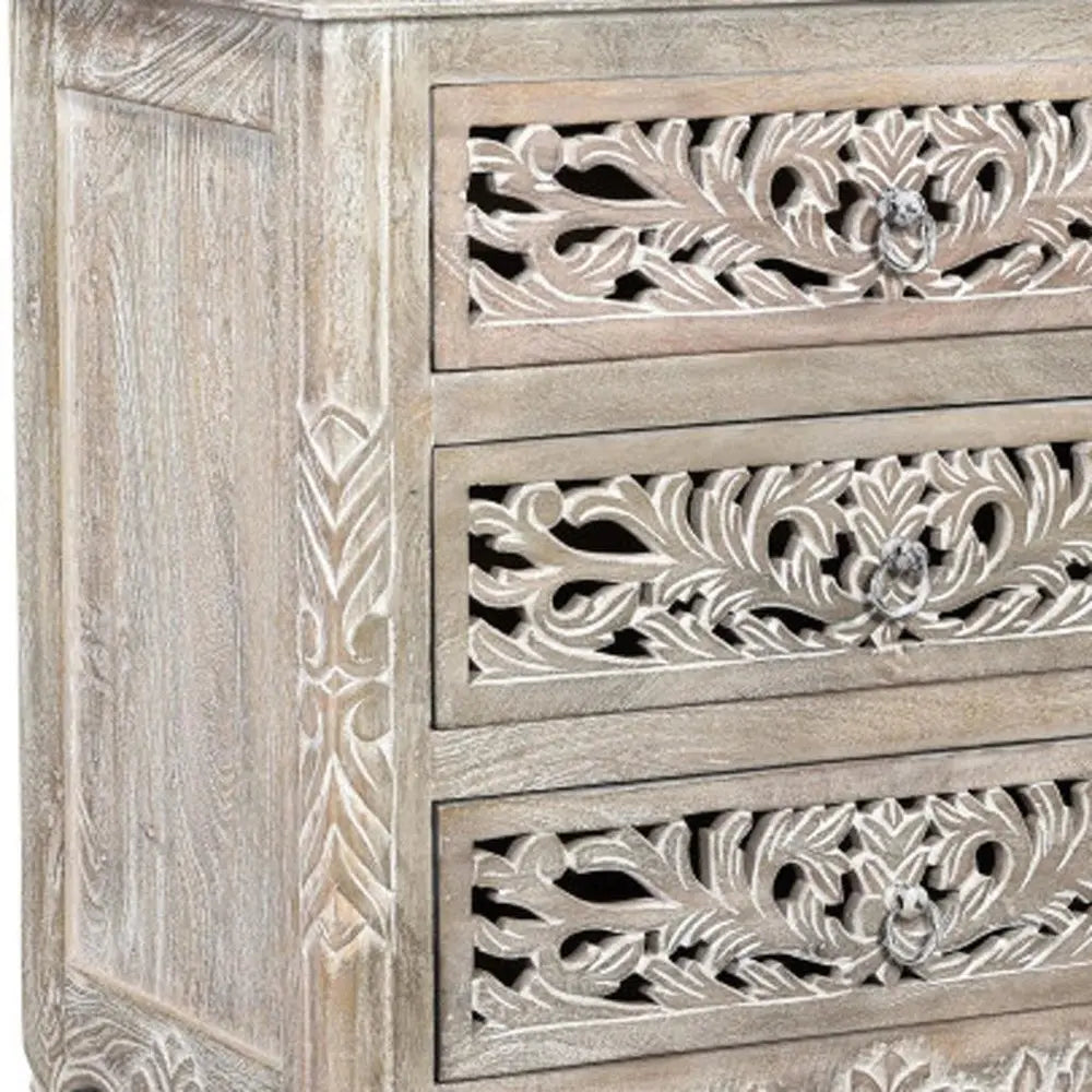 Three Piece Gray Solid Wood Bedroom Set HomeRoots