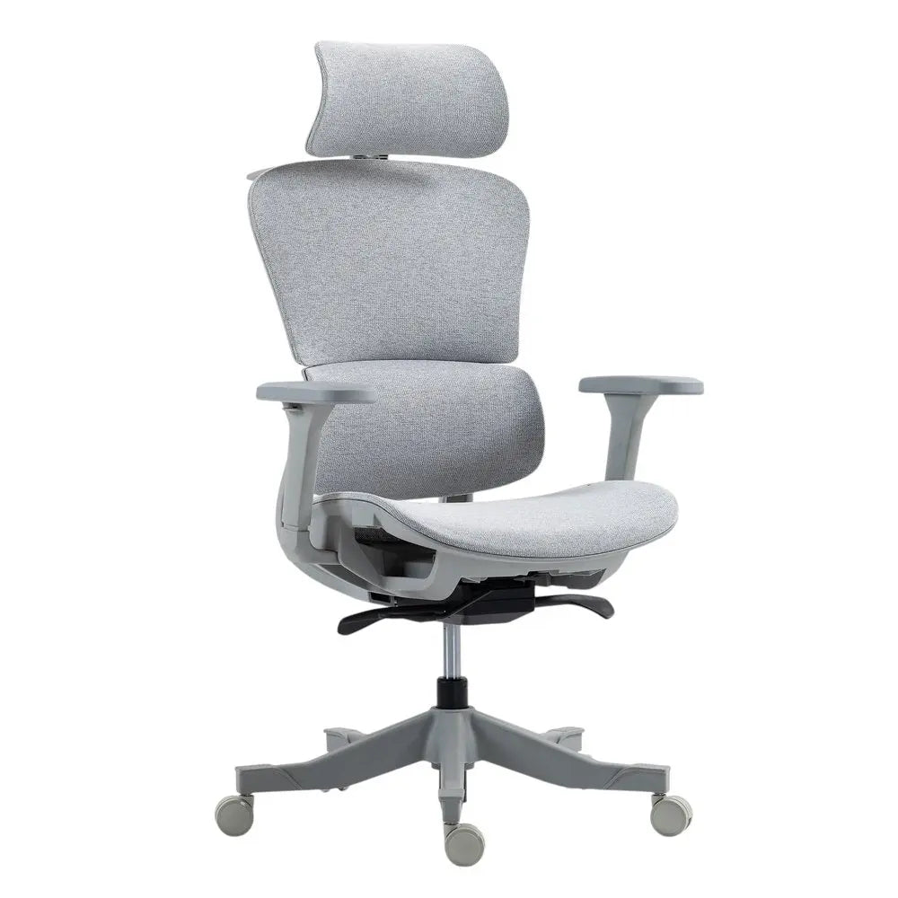 Set of Two Gray Adjustable Height Swivel Rolling Office Chairs HomeRoots