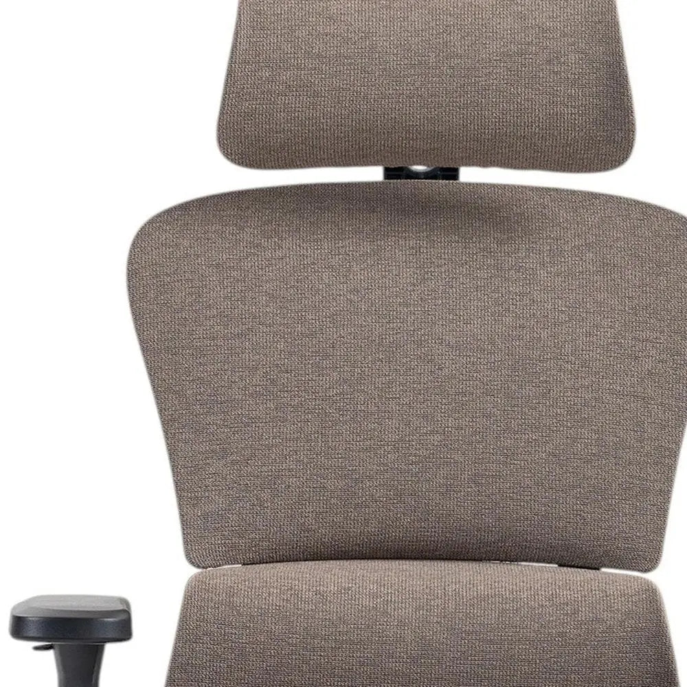 Set of Two Brown and Black Adjustable Height Swivel Rolling Office Chair HomeRoots