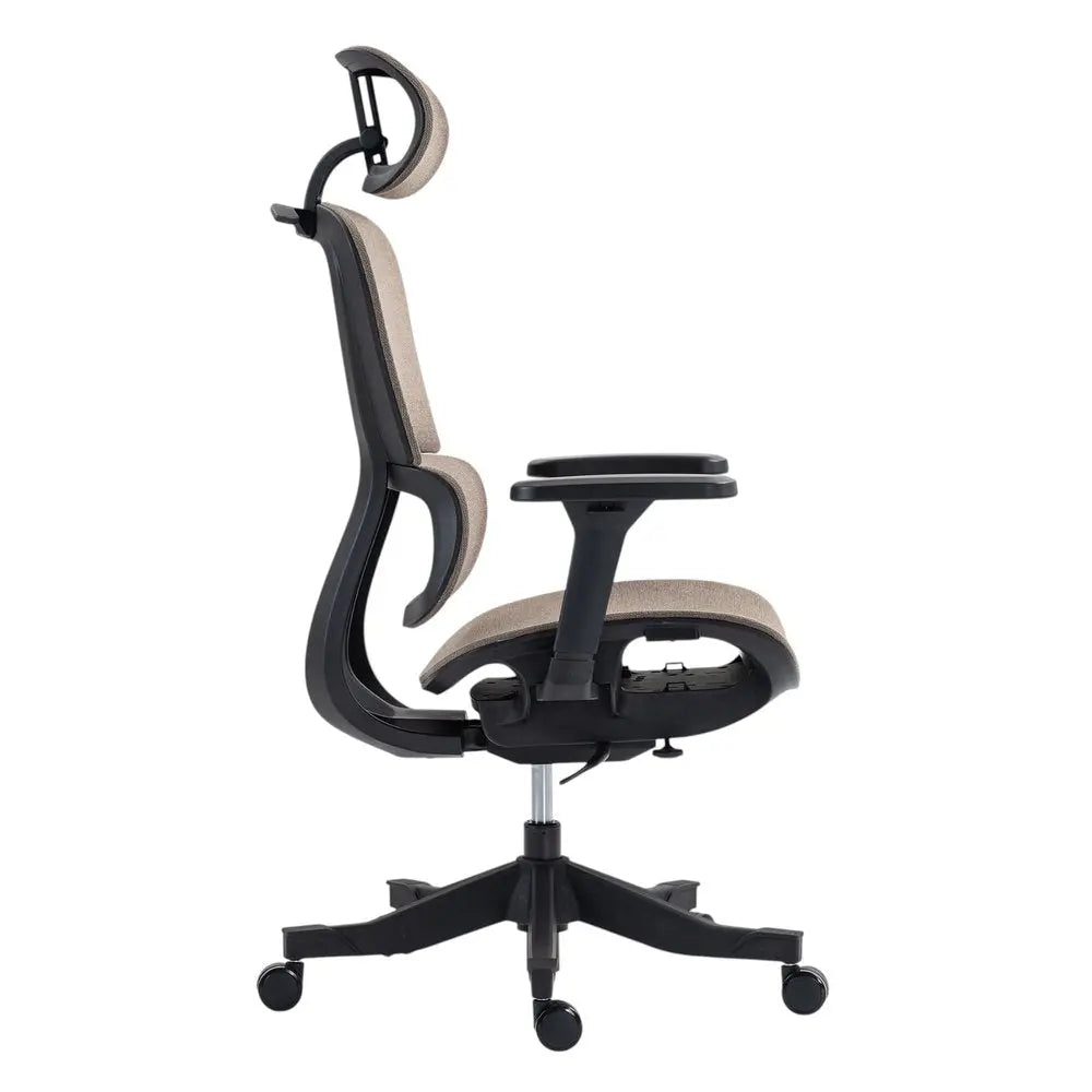 Set of Two Brown and Black Adjustable Height Swivel Rolling Office Chair HomeRoots