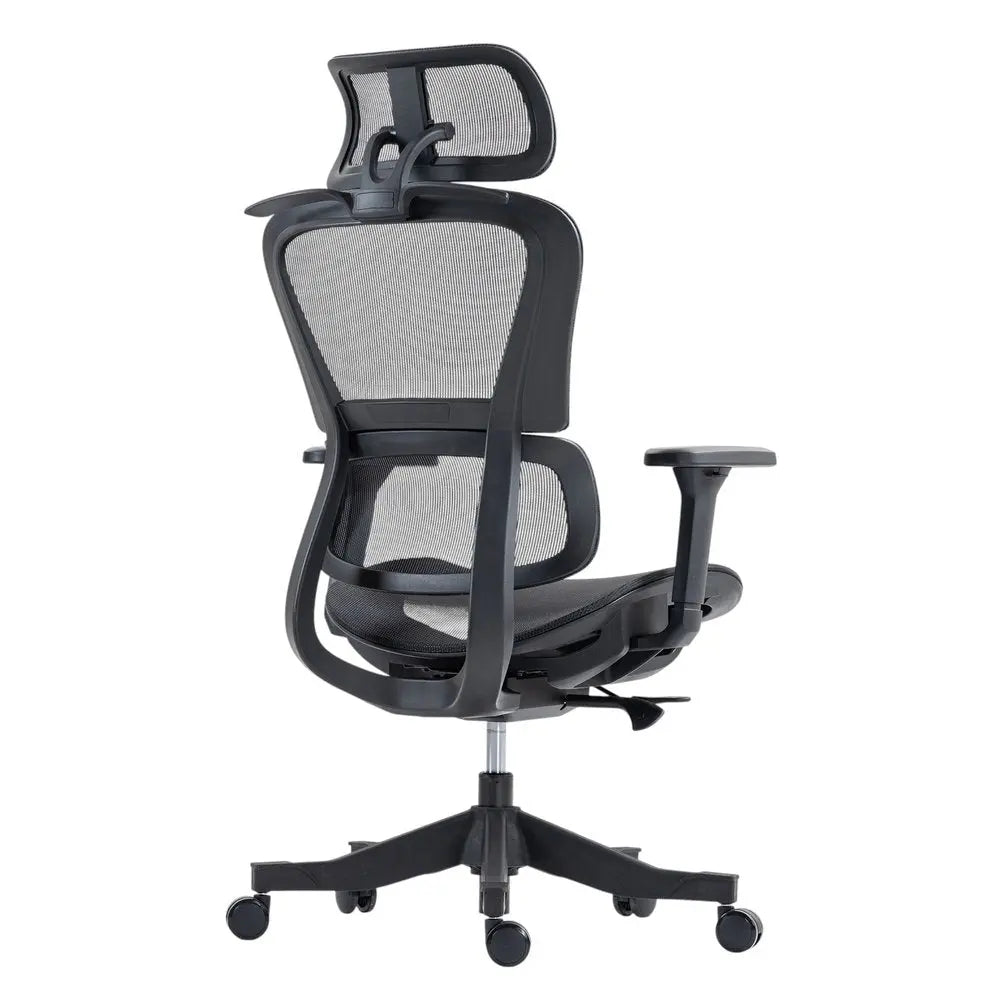Set of Two Black Adjustable Height Swivel Rolling Office Chair HomeRoots