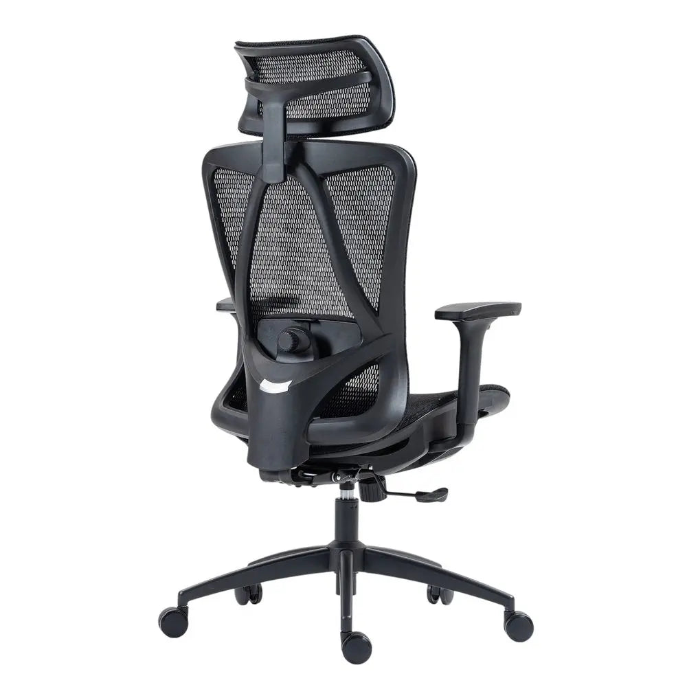 Black Adjustable Height Swivel Rolling Office Chair HomeRoots