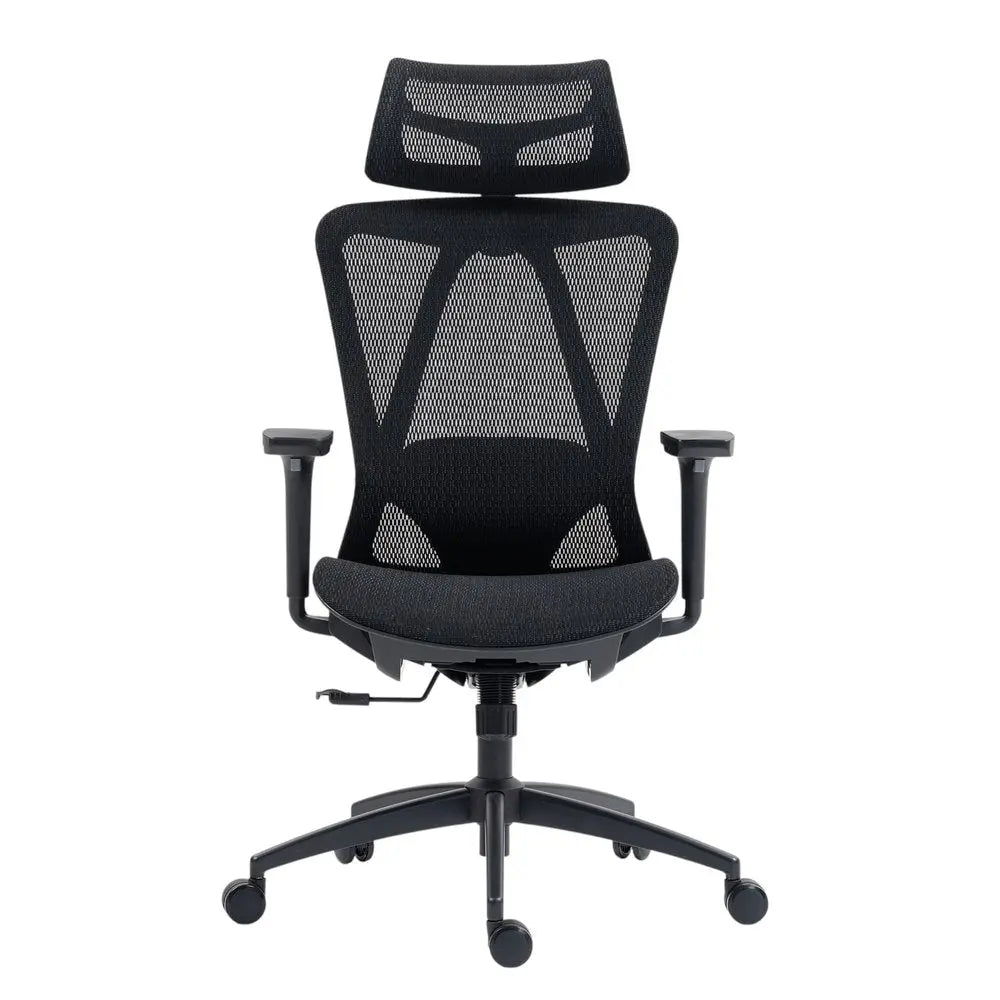 Black Adjustable Height Swivel Rolling Office Chair HomeRoots