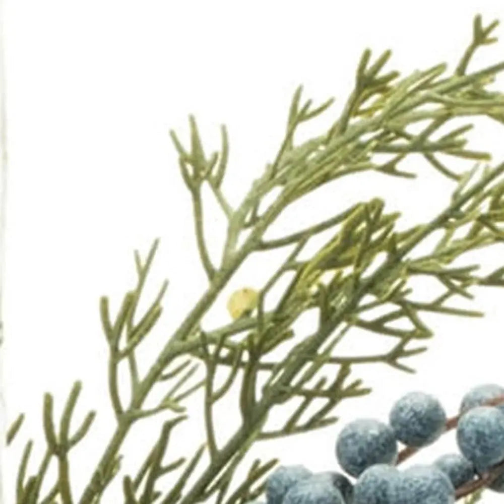 8" Blue And Green Abstract Plastic Tabletop Pillar Candle Holder HomeRoots