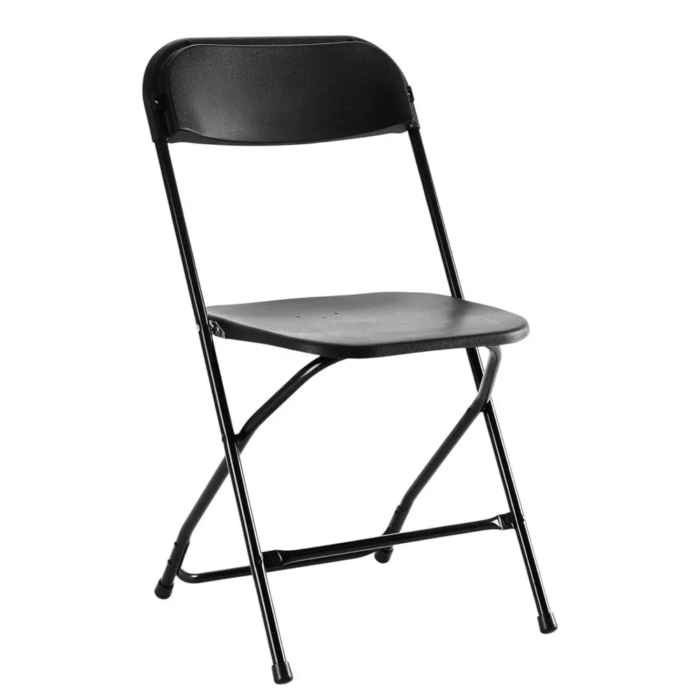 Set of Four Black Metal Outdoor Folding Stacking Dining Chairs - NOVA HOME FURNITURE