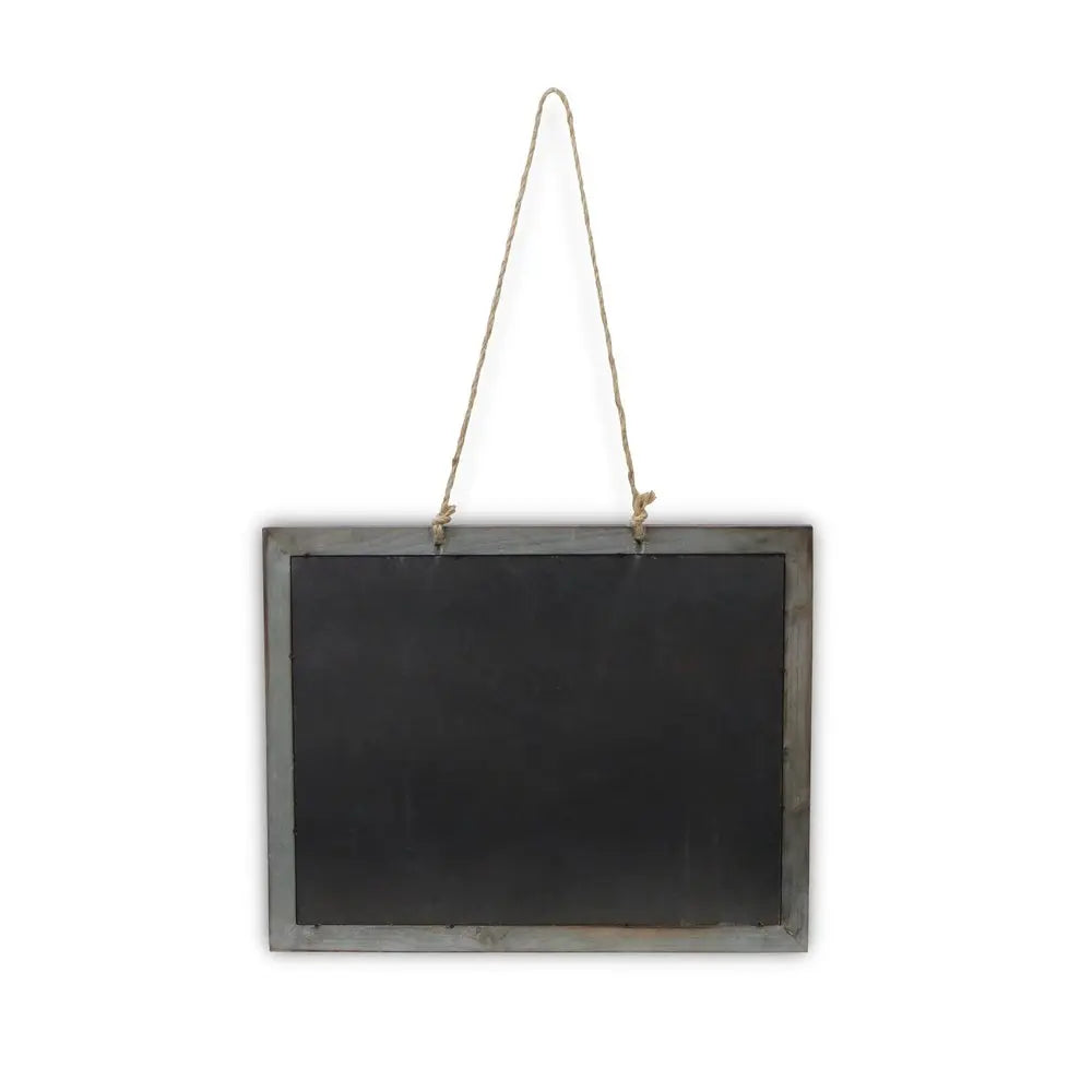 15" X 19" Brown Wood Hanging Chalkboard HomeRoots