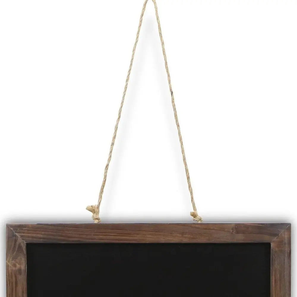 15" X 19" Brown Wood Hanging Chalkboard HomeRoots
