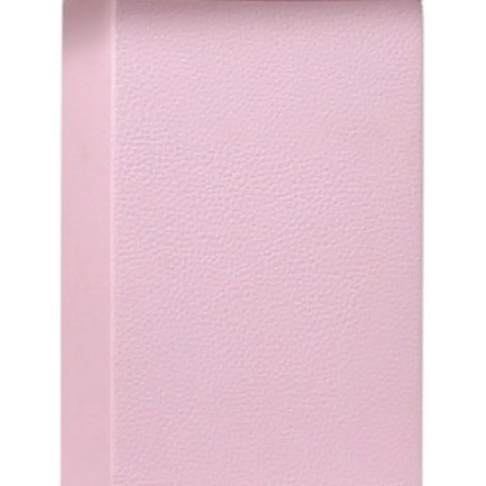 21" Blush Faux Leather Table Lamp LED With White Shade HomeRoots