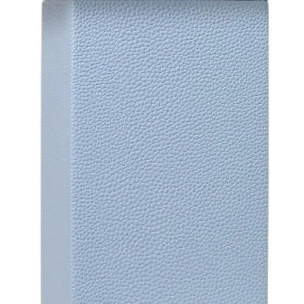 21" Periwinkle Faux Leather Table Lamp LED With White Shade HomeRoots