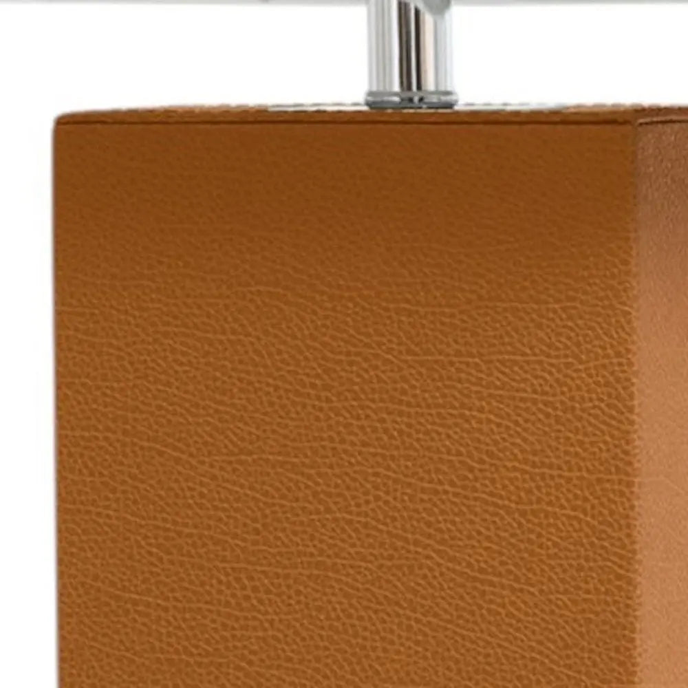 21" Tan USB Table Lamp LED With White Shade HomeRoots