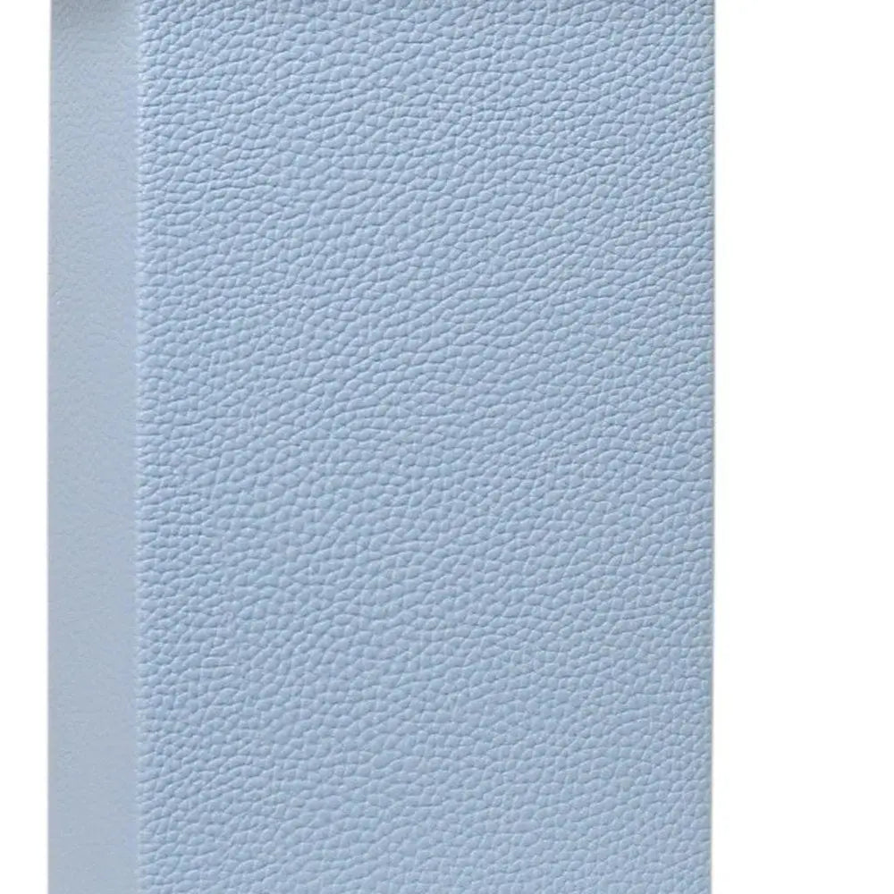 21" Periwinkle Faux Leather Table Lamp LED With White Shade HomeRoots