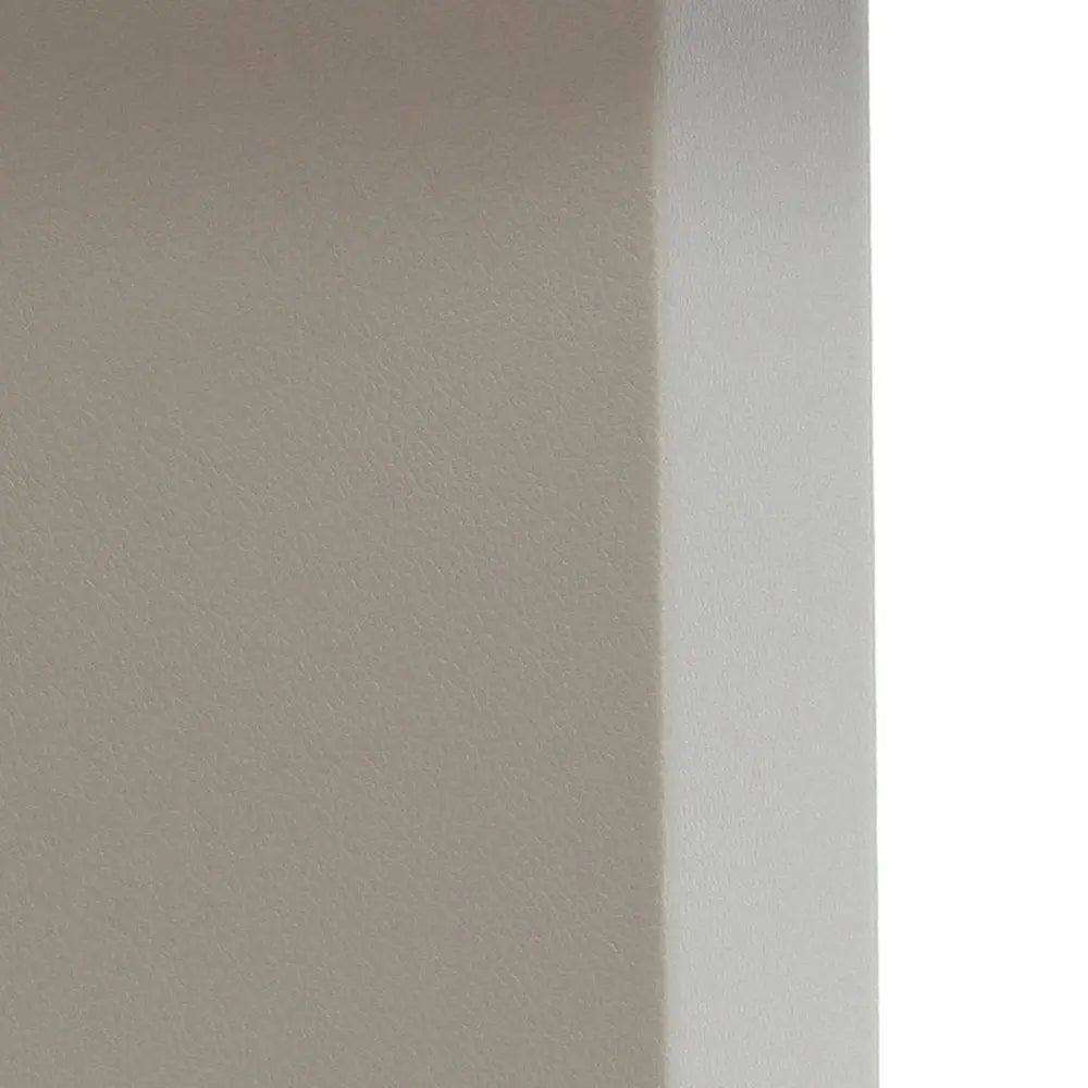 21" Gray Faux Leather USB Table Lamp With White Shade HomeRoots