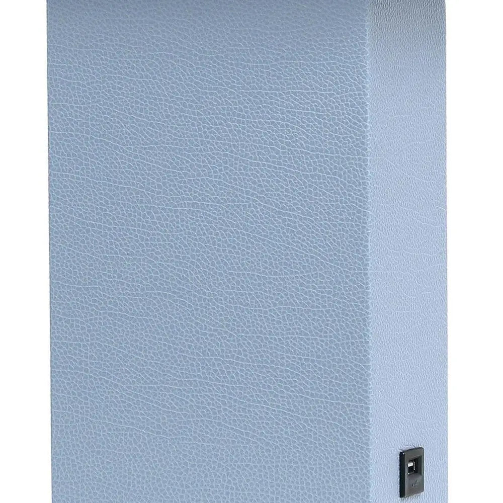 21" Periwinkle USB Table Lamp With White Shade HomeRoots