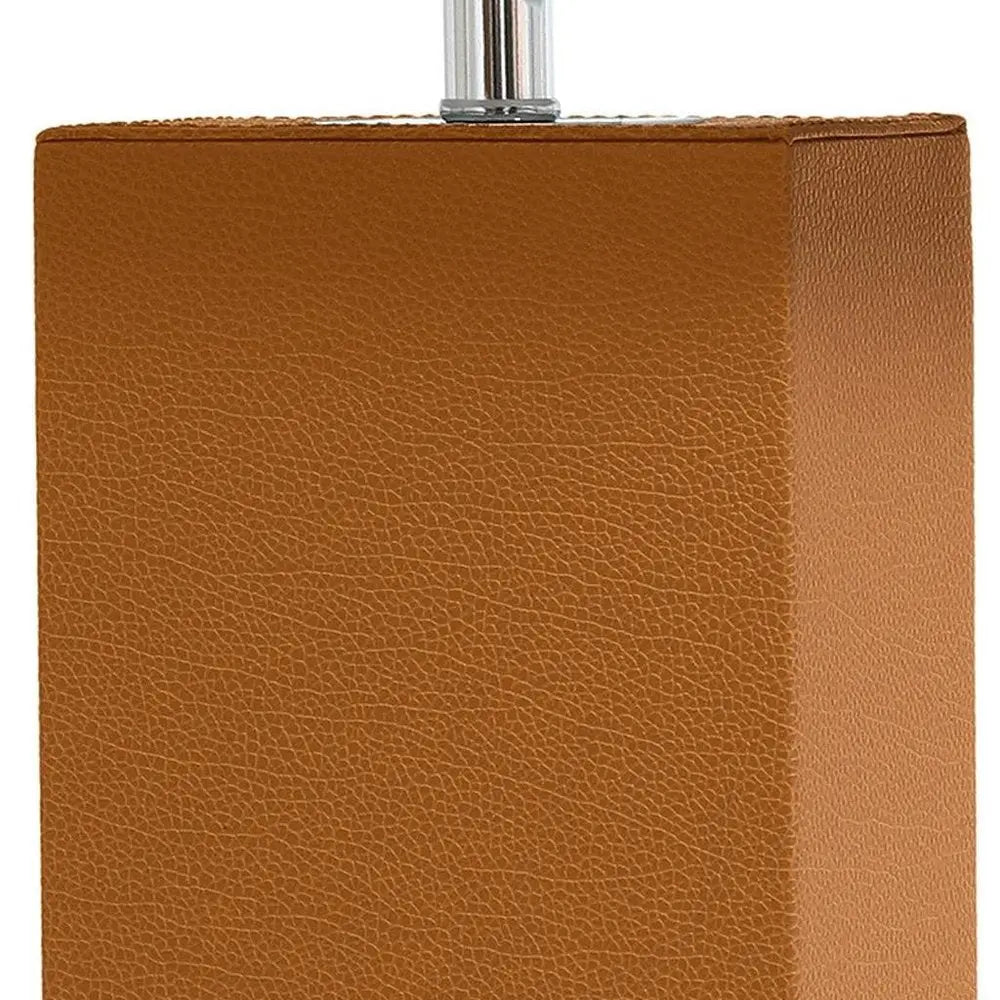 21" Tan USB Table Lamp LED With White Shade HomeRoots