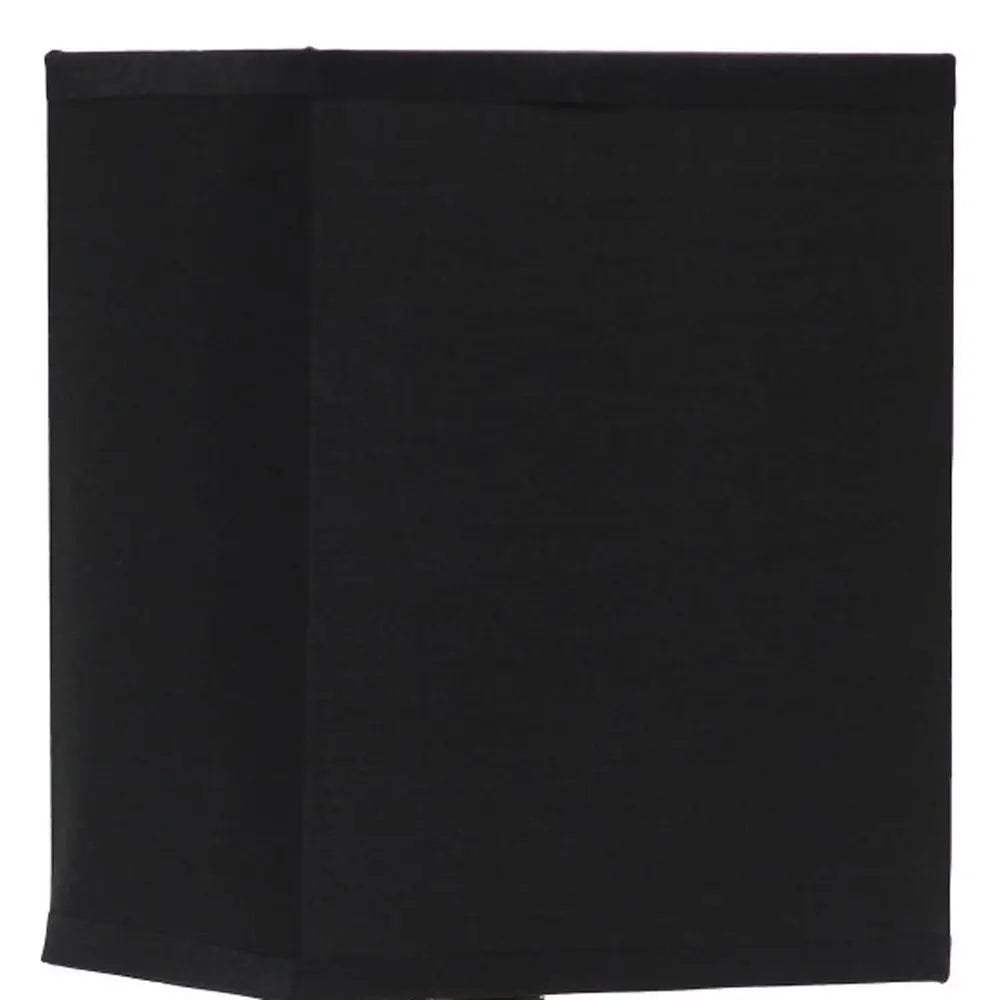 12" Gold Ceramic Table Lamp With Black Shade HomeRoots