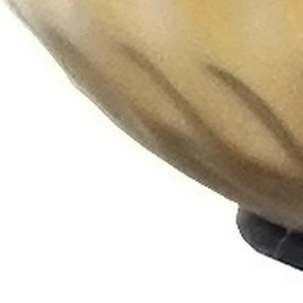 9" Gold Porcelain Round Table Lamp With White Drum Shade HomeRoots